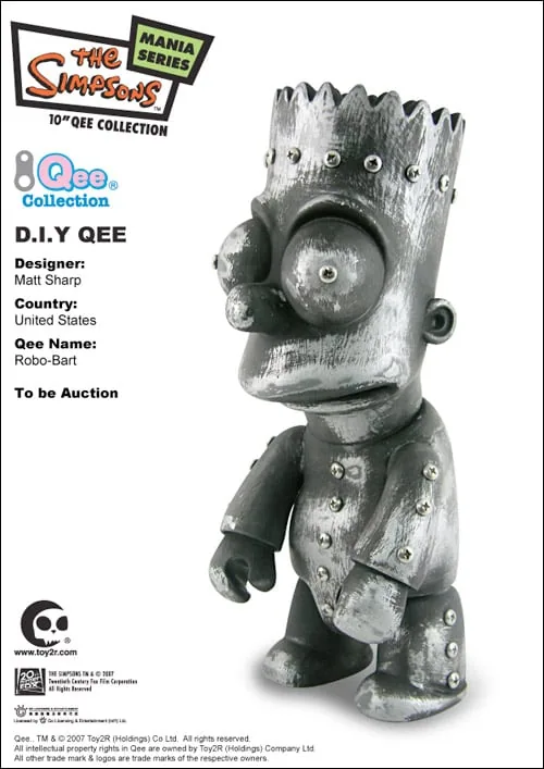 Bart Simpson Qee Auction