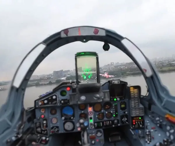 Miniature Airplane Cockpit POV
