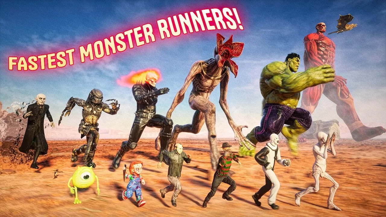 Monster Running Speed Comparison
