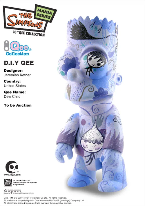 Bart Simpson Qee Auction