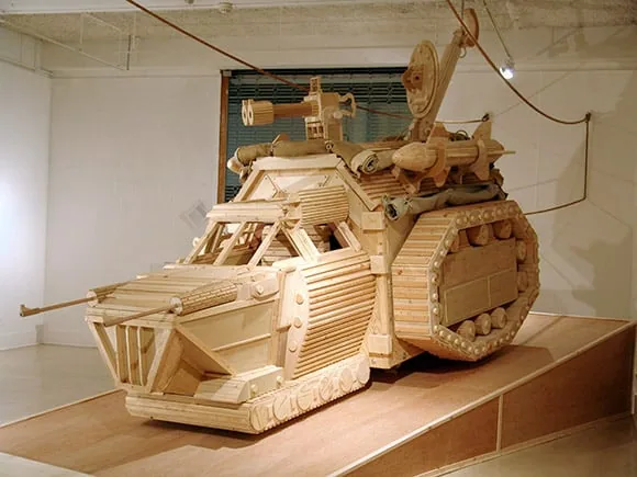 Wood Sci-Fi Sculptures
