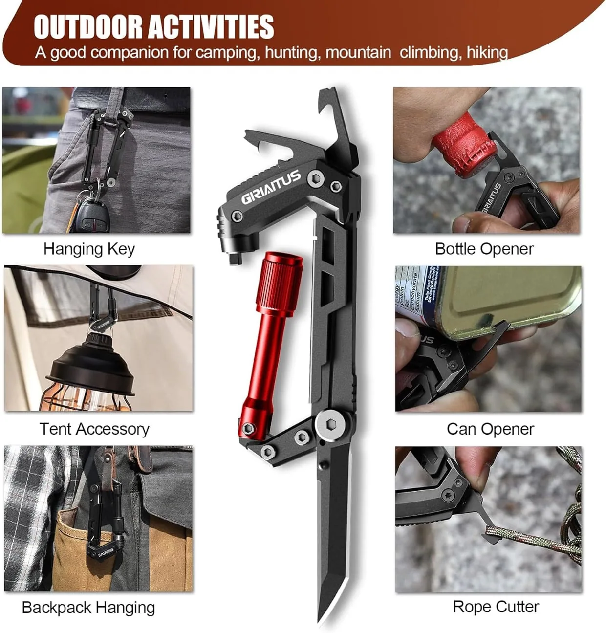 Giriaitus Carabiner Mulitool