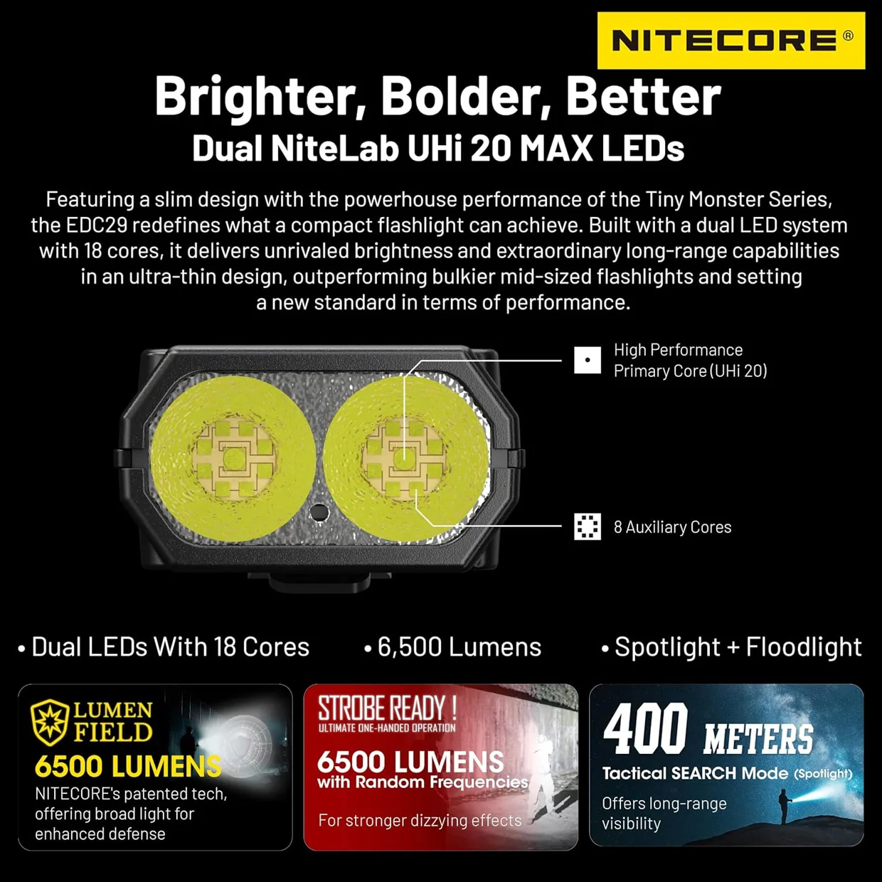 Nitecore EDC29 Luminblade Flashlight