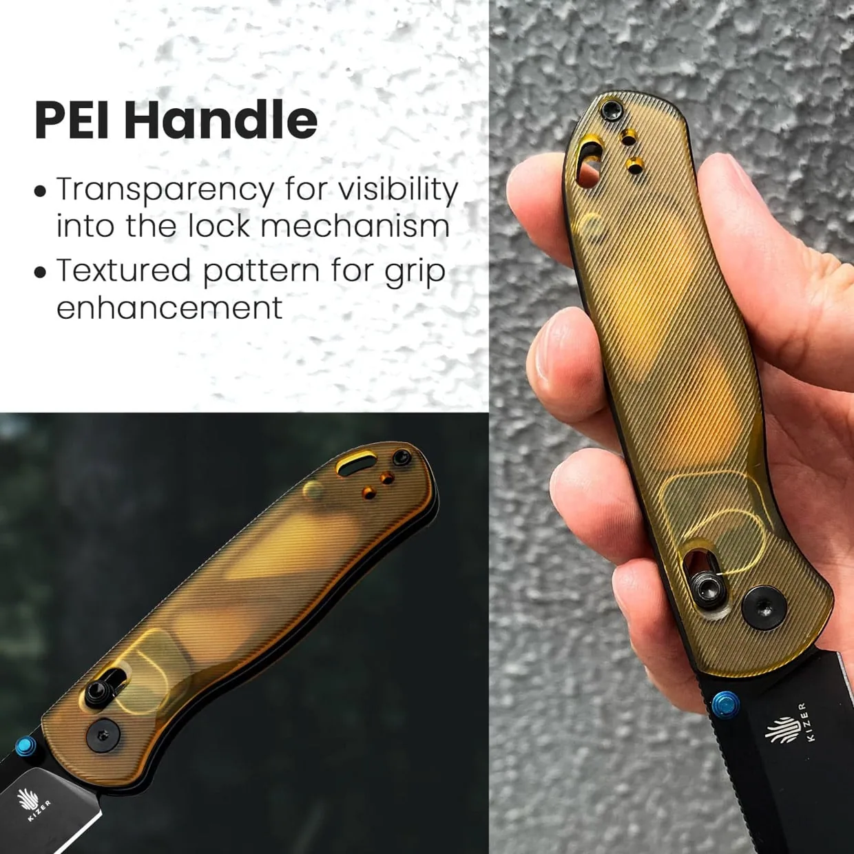 Kizer Drop Bear PEI Pocket Knife