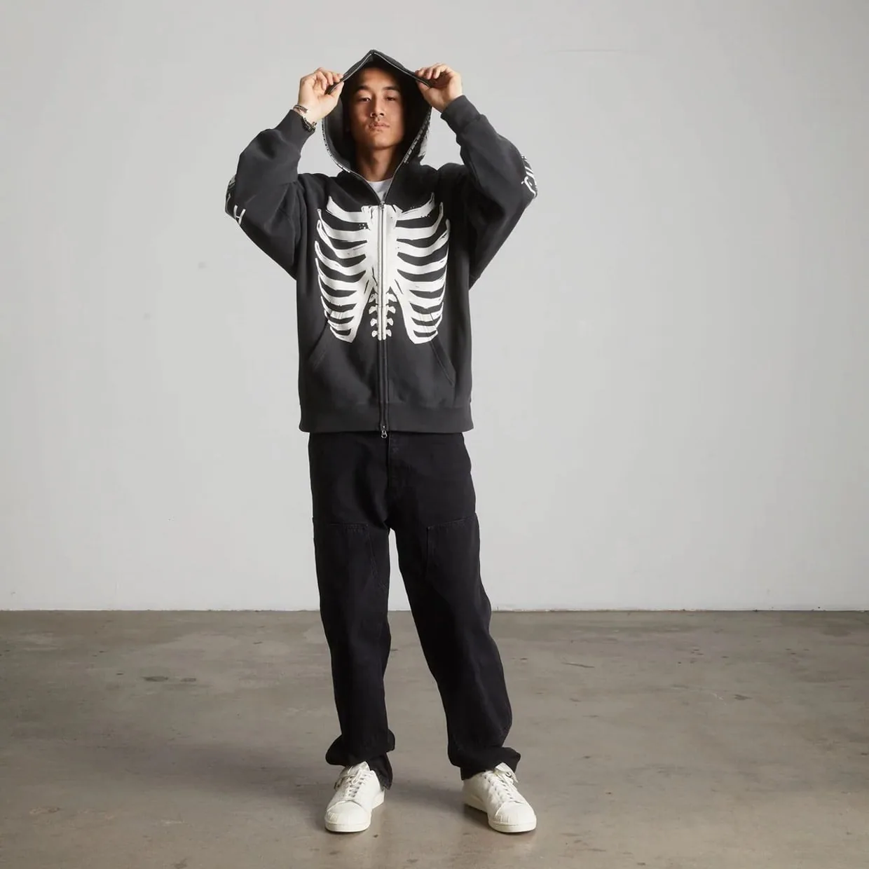 HUF x Alien Facehugger Full-Zip Hoodie