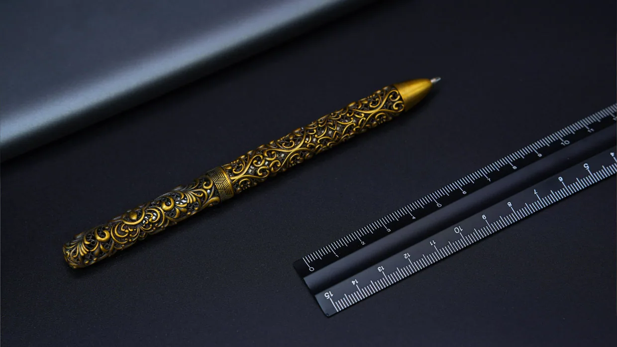 So Copper Lost-Wax Cast Brass Pen