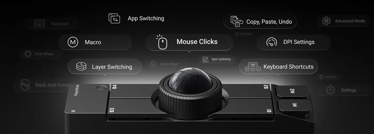 Keychron Nape Pro Wireless Trackball Controller