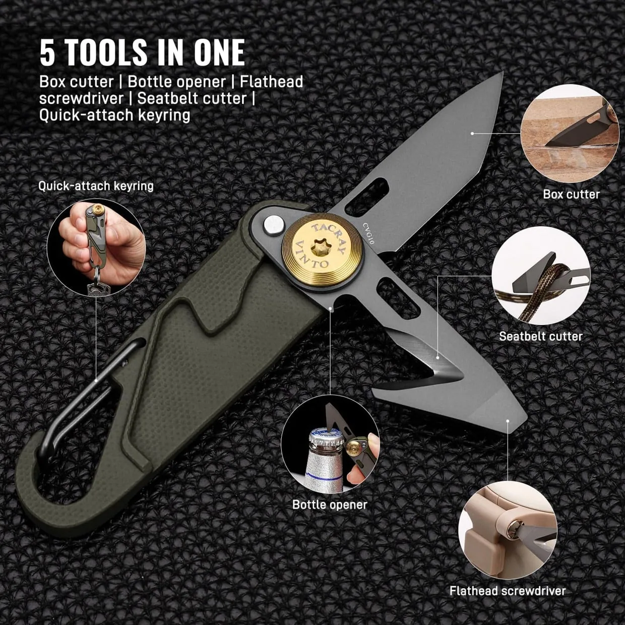 Tacray Vinto Multitool Pocket Knife