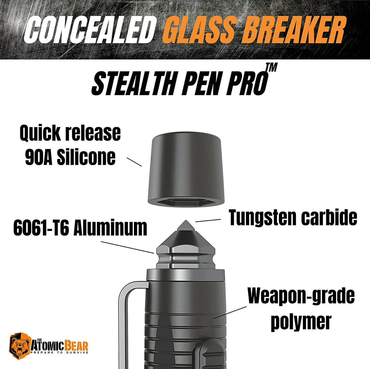 Atomic Bear Tactical Pen