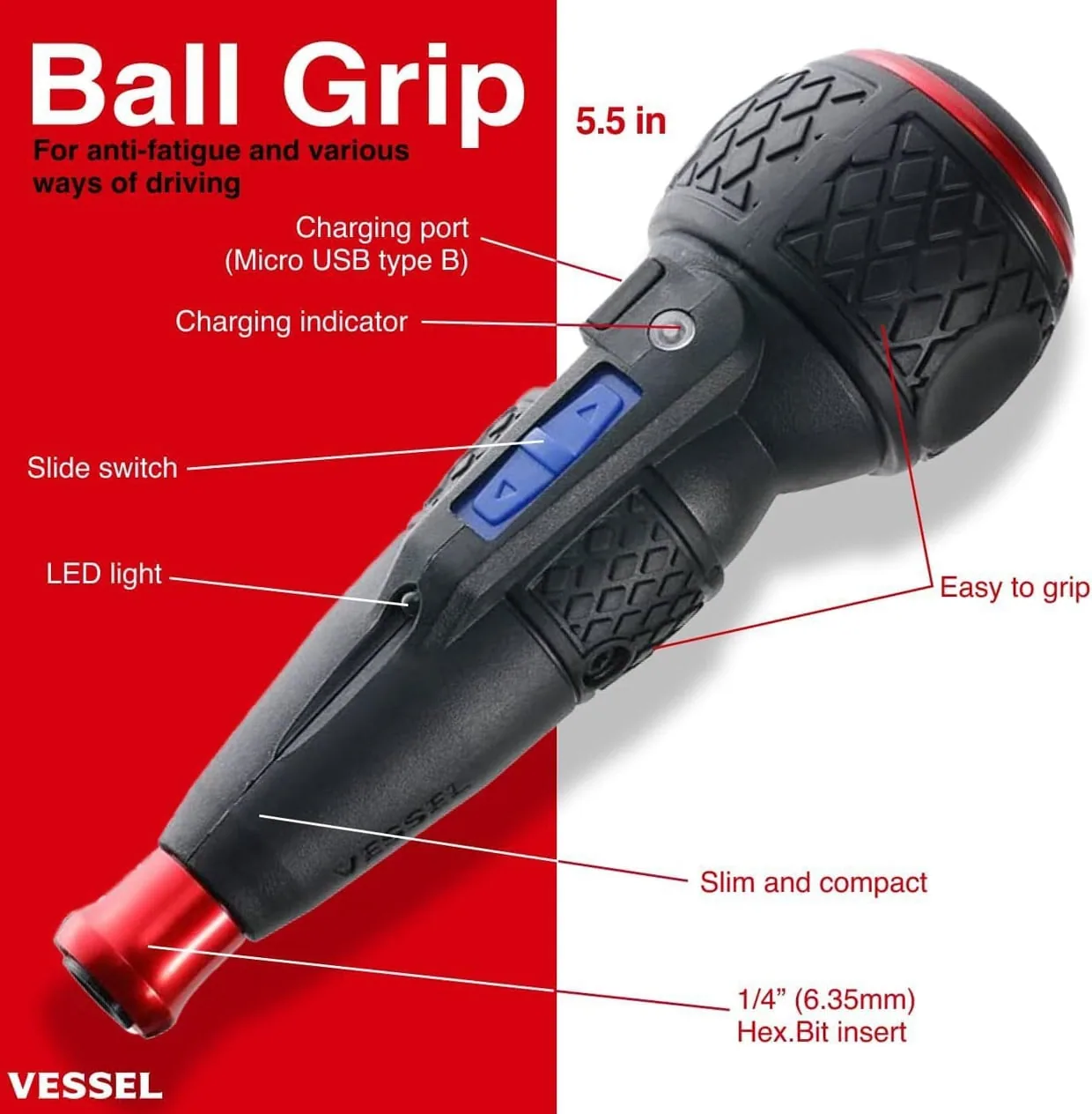 VESSEL e-ASSIST Screwdriver