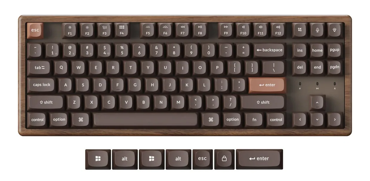Keychron K8 All-Wood Wireless Keyboard