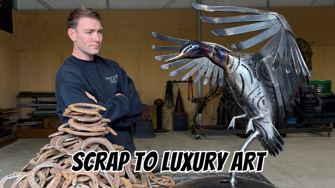 Making a Duck Sculpture from Rusty Junk