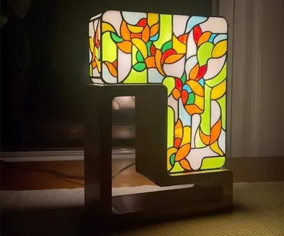 Modern Stained Glass Table Lamps