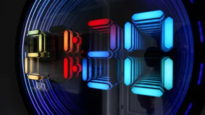Infinity Mirror LED Clock