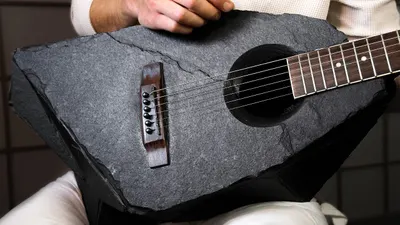Making a Literal Rock Guitar
