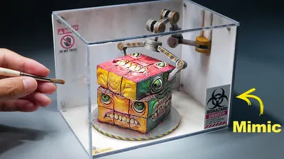 Sculpting a Creepy Rubik’s Cube Mimic