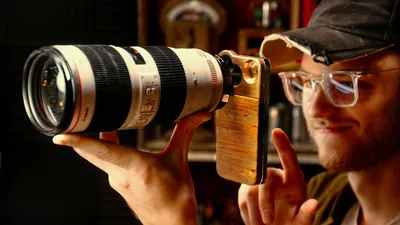 Using DSLR Lenses on an iPhone