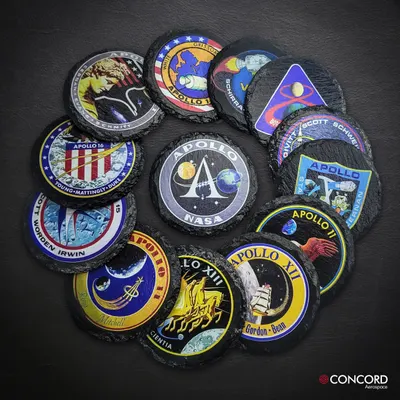 Apollo Program Slate Coaster Set