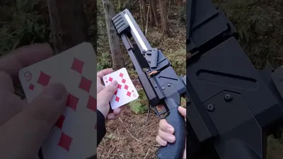 Pump-Action Card Throwing Gun
